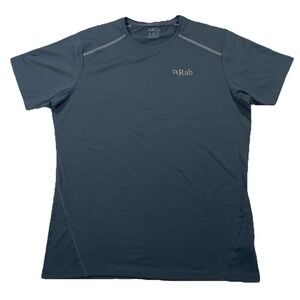 Rab Force Tee T-Shirt Blue Gray Men's Medium